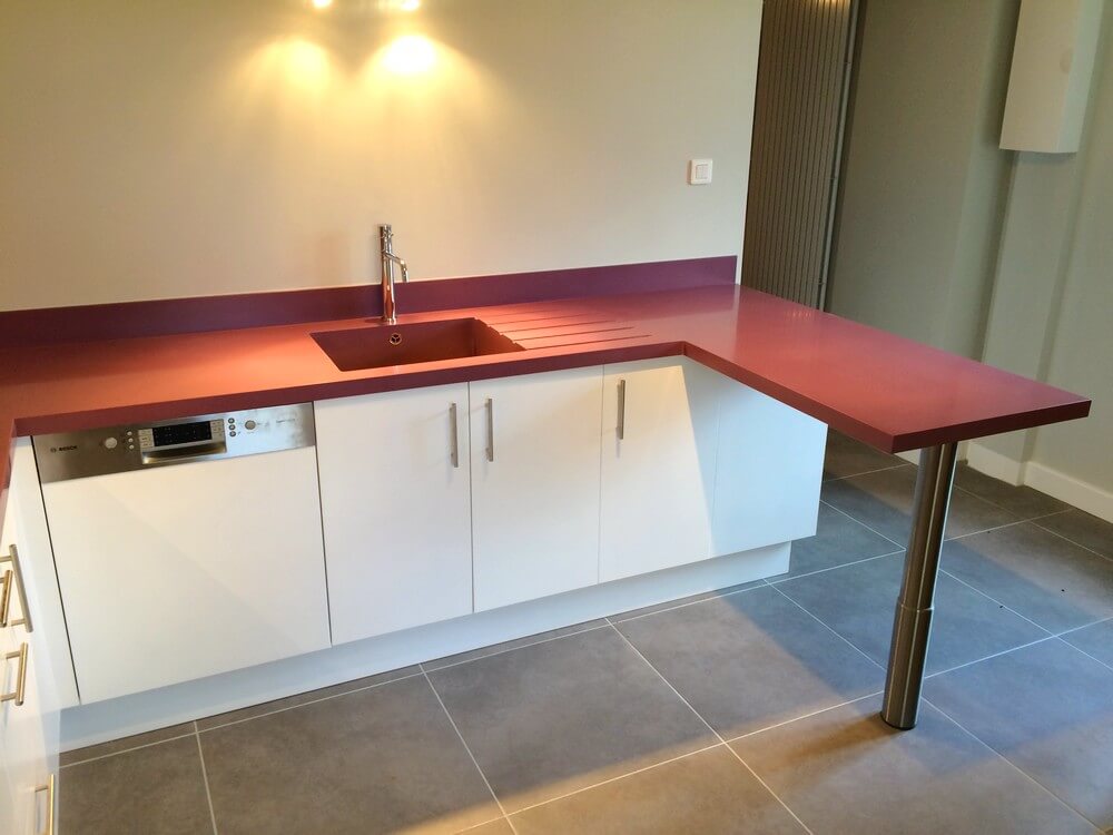 Plan de travail en Corian : Exemples De Réalisations En Photo